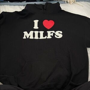 Black Graphic Men's Sweater